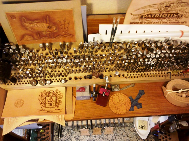 Tool Racks Leather Tools